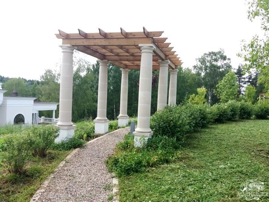 Пергола, Колонны Тосканского ордера