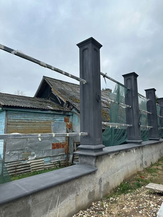 Столбы и парапет пролетов Цвет N300K черный