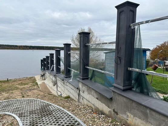 Столбы и парапет пролетов Цвет N300K черный