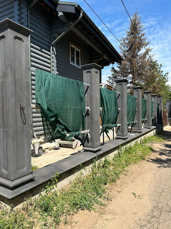 Ограждение забора. Тверская область, д.Терехово Водоотталкивающая пропитка 