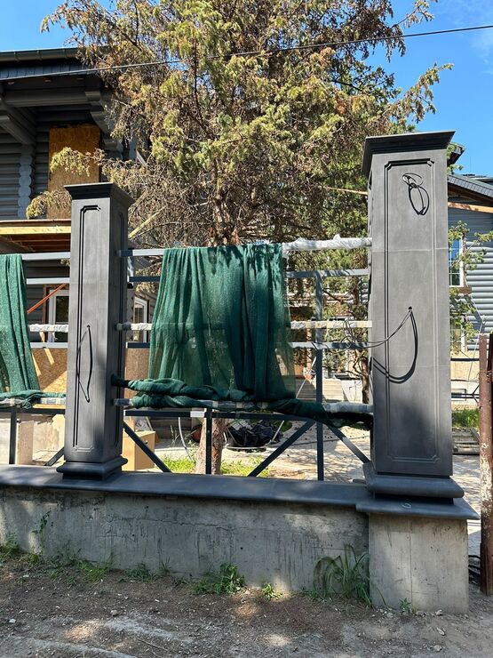 Ограждение забора. Тверская область, д.Терехово Водоотталкивающая пропитка 