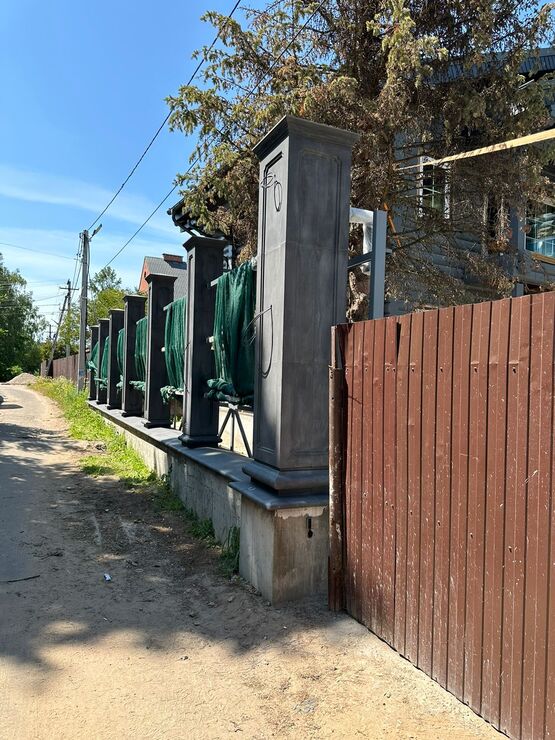 Ограждение забора. Тверская область, д.Терехово Водоотталкивающая пропитка 